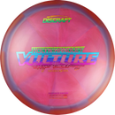 Discraft Z Swirl Vulture driver disc, Holyn Handley 2025 Tour Series stamp, dark pink and red disc