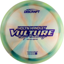 Discraft Z Swirl Vulture driver disc, Holyn Handley 2025 Tour Series stamp, light blue and light orange disc