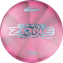 Discraft Z Swirl Zone midrange disc, Adam Hammes 2025 Tour Series stamp, pink and dark pink disc
