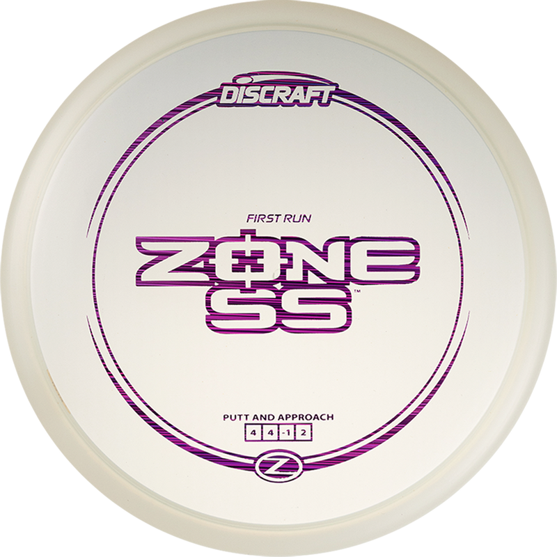 Discraft Z Zone SS putt & approach disc, First Run stamp, clear disc