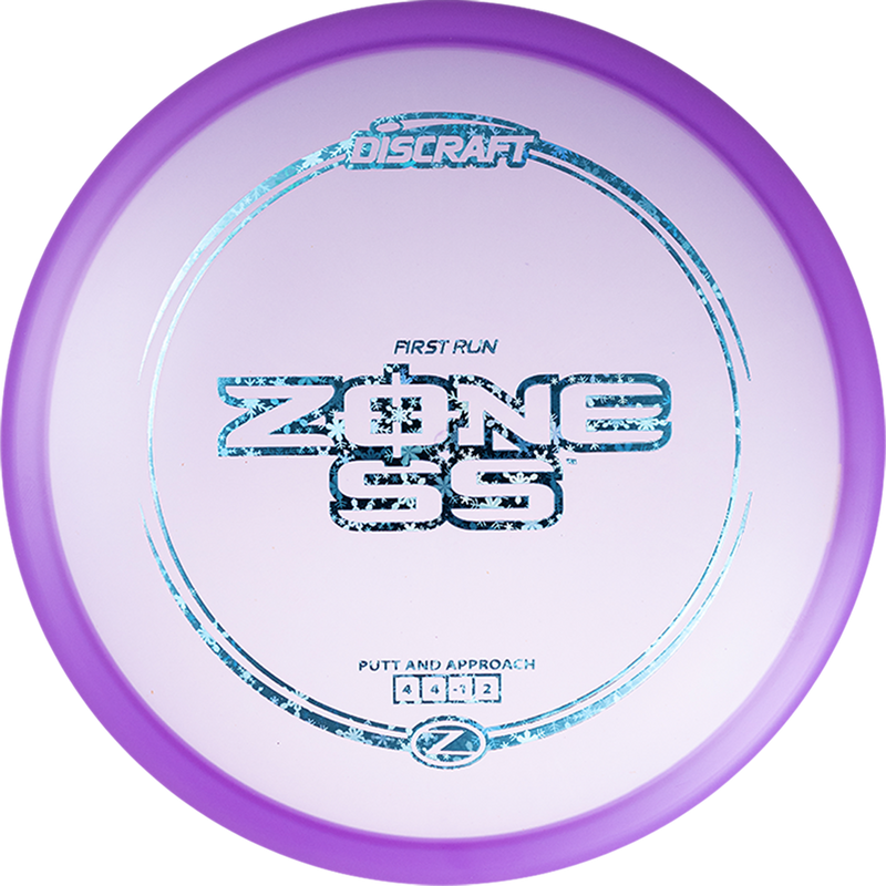 Discraft Z Zone SS putt & approach disc, First Run stamp, purple disc