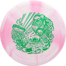 Dynamic Discs Classic Blend Burst Slammer putt & approach disc, Slamsquatch stamp, pink and light pink disc