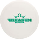 Dynamic Discs Fuzion Treason driver disc, First Run Treason stamp, white disc