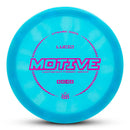 Dynamic Discs Lucid Burst Motive fairway driver disc, blue and light blue disc