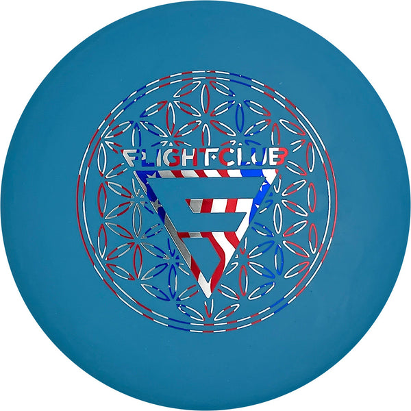 EV-7 OG Base Penrose putt & approach disc, Flight Club stamp, blue disc