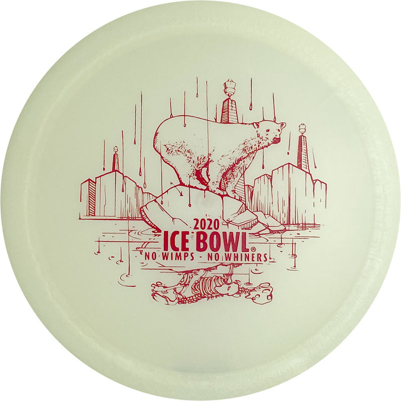 Gateway Diamond Journey driver disc, 2020 Ice Bowl stamp, white disc