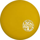 Gateway Suregrip Firm Magic putt & approach disc, Local Route "In the Circle" Mini Stamp stamp, yellow disc