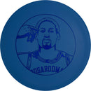 Gateway Suregrip Spear fairway driver disc, PDGA Rodman stamp, blue disc