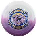 Innova Duo Destroyer driver disc, Calvin Heimburg 2026 Tour Series stamp, white and purple disc