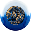 Innova Duo Leopard3 fairway driver disc, Ohn Scoggins 2026 Tour Series stamp, white and blue disc