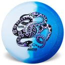 Innova Duo Mamba driver disc, LE Twin Snake Mamba stamp, royal blue and white disc