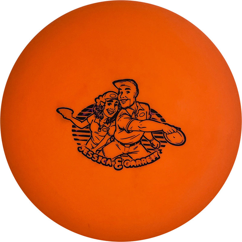 Innova DX Aviar putt & approach disc, Jessica Weese & Garrett Gurthie Special Edition stamp, orange disc