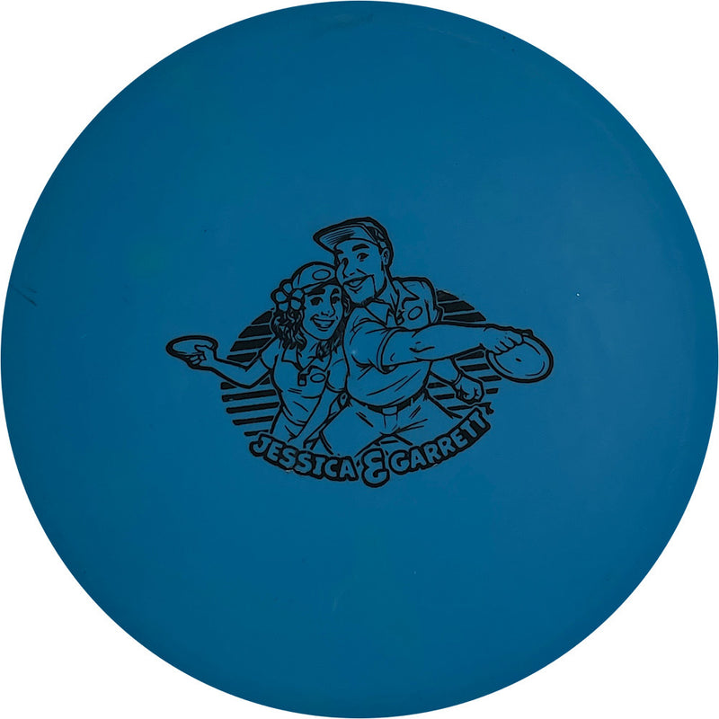 Innova DX Roc midrange disc, Jessica Weese & Garrett Gurthie Special Edition stamp, blue disc