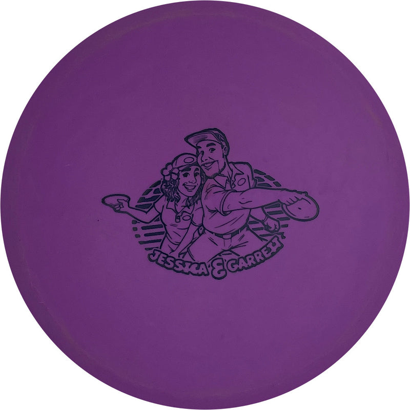 Innova DX Roc midrange disc, Jessica Weese & Garrett Gurthie Special Edition stamp, purple disc