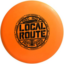 Innova DX Roc3 midrange disc, Local Route 2026 Circle the Bay stamp, orange disc