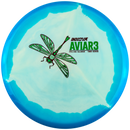 Innova Glow Halo Star Aviar3 putt & approach disc, Eveliina Salonen 2026 Tour Series stamp, light blue disc with blue rim