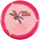 Innova Glow Halo Star Aviar3 putt & approach disc, Eveliina Salonen 2026 Tour Series stamp, light pink disc with hot pink rim
