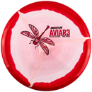 Innova Glow Halo Star Aviar3 putt & approach disc, Eveliina Salonen 2026 Tour Series stamp, light red disc with red rim