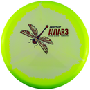Innova Glow Halo Star Aviar3 putt & approach disc, Eveliina Salonen 2026 Tour Series stamp, light yellow disc with green yellow rim