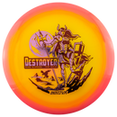 Innova Halo Champion Destroyer driver disc, Henna Bloomros 2026 Tour Series stamp, orange disc with pink rim
