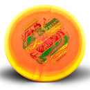 Innova Halo Champion Gator3 midrange disc, Rasmus Saukkoriipi 2026 Tour Series stamp, orange disc with yellow rim
