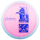 Innova Halo Champion Roadrunner driver disc, LE Desert Roadrunner stamp, pink disc with white rim