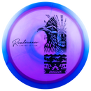 Innova Halo Champion Roadrunner driver disc, LE Desert Roadrunner stamp, purple disc with blue rim