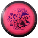 Innova Halo Champion Shryke driver disc, Jessica Weese 2025 Tour Series stamp, pink disc with black rim