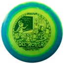 Innova Halo Star Destroyer driver disc, Bradley Williams 2025 Tour Series "Baby Destroyer" stamp, light green disc with blue and light green rim