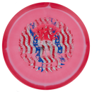 Innova Halo Star Eagle-L fairway driver disc, America250 Eagle-L stamp, light red disc with red rim