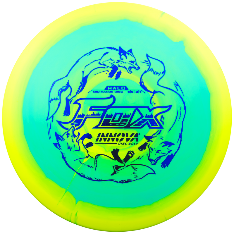 Innova Halo Star Fox midrange disc, turquoise disc with yellow rim