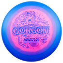 Innova Halo Star Gorgon driver disc, pink disc with blue rim
