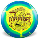 Innova Halo Star Mamba driver disc, yellow disc with blue and green rim