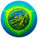 Innova Halo Star Stingray midrange disc, Kat Mertsch 2025 Tour Series stamp, green yellow disc with blue rim