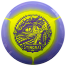 Innova Halo Star Stingray midrange disc, Kat Mertsch 2025 Tour Series stamp, yellow disc with purple rim