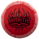 Innova Halo Star Wraith driver disc, Garrett Gurthie 2025 Tour Series stamp, red disc with light red rim