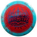 Innova Halo Star Wraith driver disc, Garrett Gurthie 2025 Tour Series stamp, red disc with turquoise rim