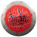 Innova Halo Star Wraith driver disc, Garrett Gurthie 2025 Tour Series stamp, red disc with white rim