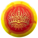 Innova Halo Star Wraith driver disc, Garrett Gurthie 2025 Tour Series stamp, red disc with yellow rim