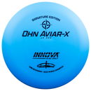 Innova JK Pro Aviar-X putt & approach disc, Ohn Scoggins 2025 World Champion Signature Series stamp, blue disc