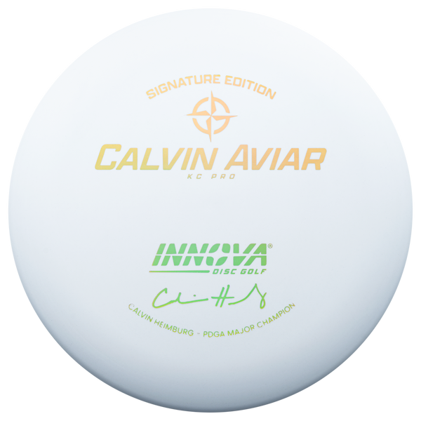 Innova KC Pro Aviar putt & approach disc, Calvin Heimburg PDGA Major Champion Signature Series stamp, green disc