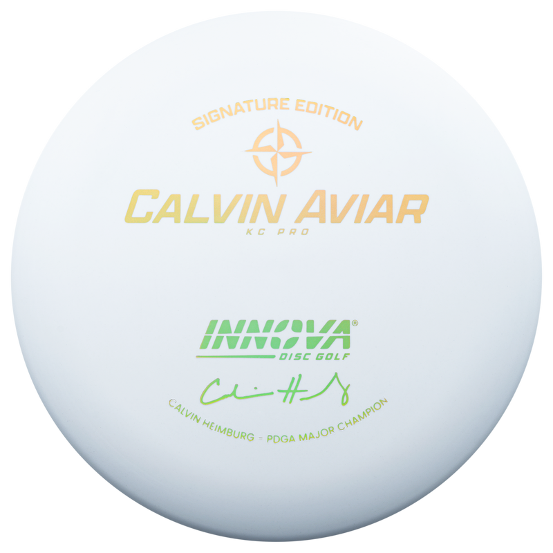 Innova KC Pro Aviar putt & approach disc, Calvin Heimburg PDGA Major Champion Signature Series stamp, green disc