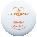 Innova KC Pro Aviar putt & approach disc, Calvin Heimburg PDGA Major Champion Signature Series stamp, orange disc