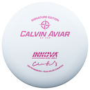 Innova KC Pro Aviar putt & approach disc, Calvin Heimburg PDGA Major Champion Signature Series stamp, pink disc