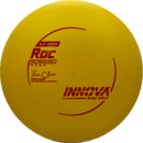Innova KC Pro Roc midrange disc, Ken Climo 12x Signature Series stamp, yellow disc