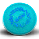 Innova Metal Flake Halo Champion Mako3 midrange disc, Kona Montgomery 2026 Tour Series stamp, blue disc with white rim