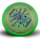 Innova Moondust Halo Champion Power Disc2 driver disc, Väinö Mäkelä 2026 Tour Series stamp, green disc with green rim