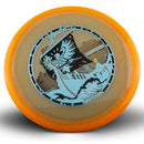 Innova Moondust Halo Champion Thunderbird driver disc, Henna Blomroos 2026 Tour Series stamp, orange disc with orange rim