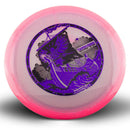 Innova Moondust Halo Champion Thunderbird driver disc, Henna Blomroos 2026 Tour Series stamp, pink disc with pink rim