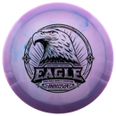 Innova Proto Glow Champion Eagle fairway driver disc, Gregg Barsby 2025 Tour Series stamp, purple disc